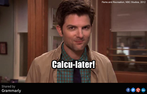 Grammarly_Parks and Rec_Calculater